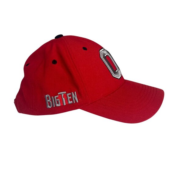 Ohio State Buckeyes Adjustable Hat Red OS Embroidered Big Ten Top Of The World - Picture 2 of 11